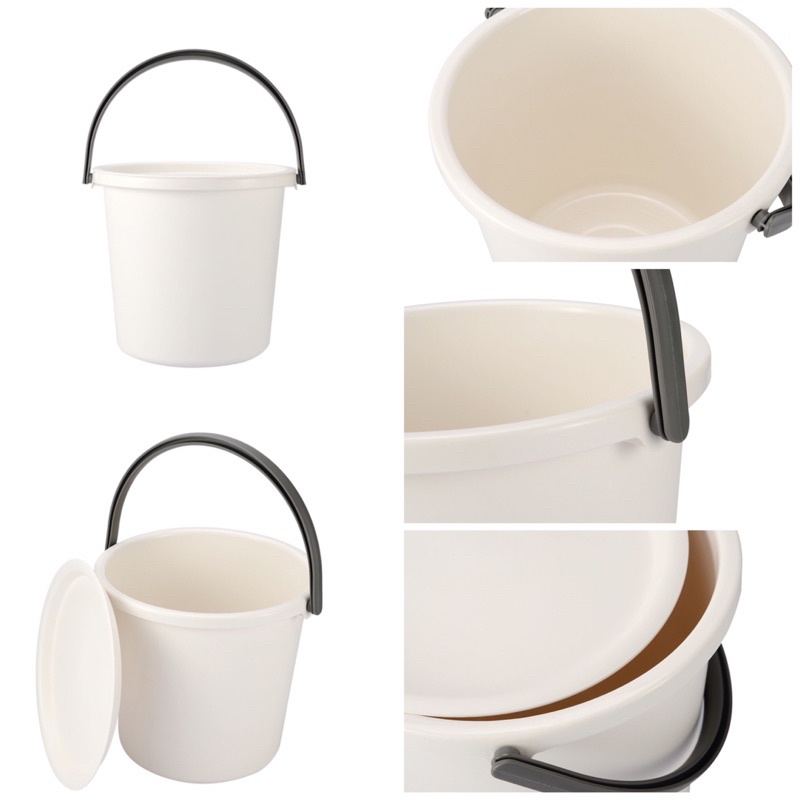 [READY STOCK] Ember Aesthetic With Lid Iuiga / Ember Putih Minimalis / Bucket Ember Aesthetic With L