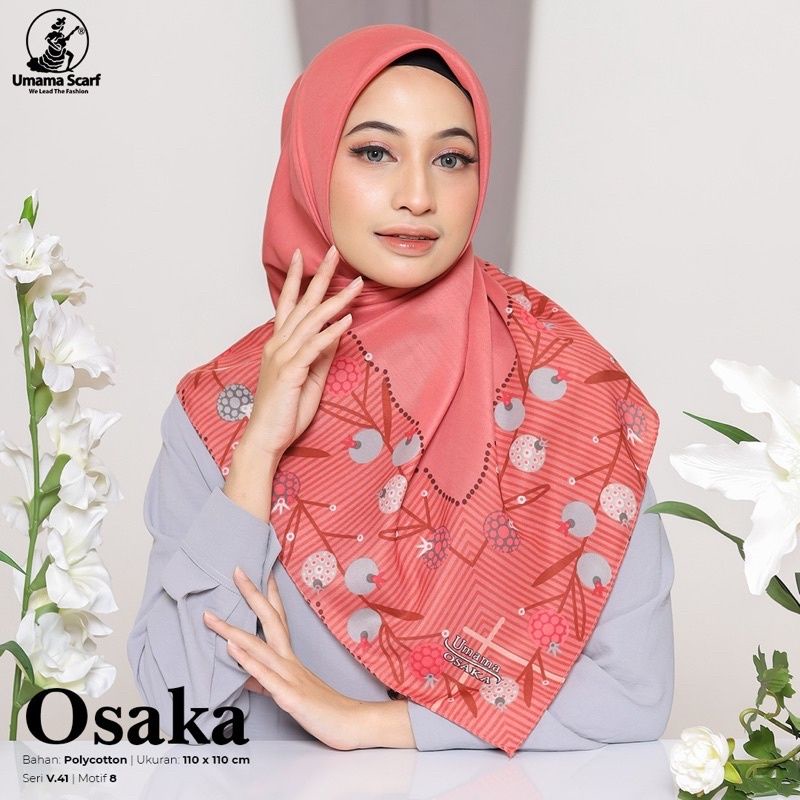 [ORI UMAMA] SEGI EMPAT POLYCOTTON OSAKA UMAMA SCARF