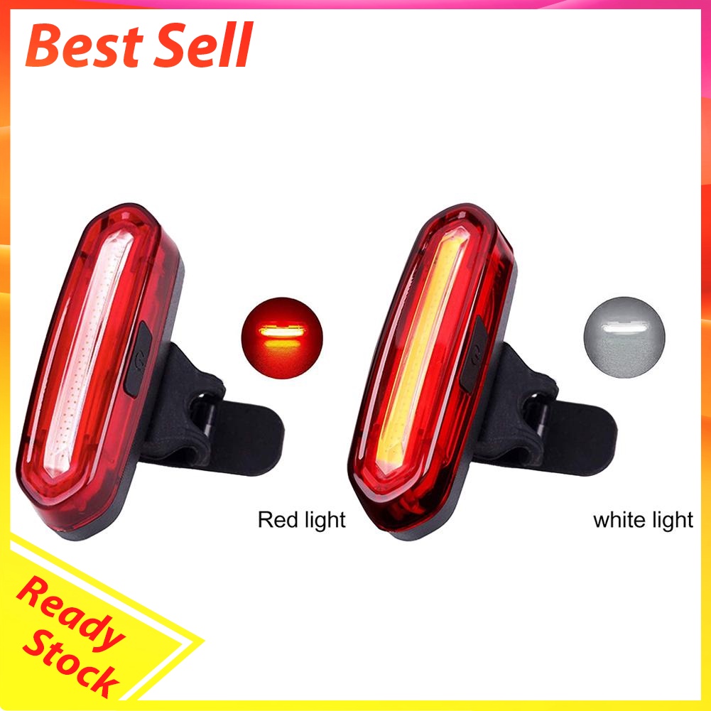 COB LED MTB Bike Rear Warning Lights 120LM Bicycle Taillight (Red Light)