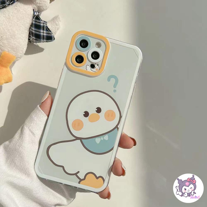 Redmi Note 12 11 11s 10 9 8 7Pro 12C 11A 10C 10A 10 9T 9C 9A 9 A2 A1 Xiaomi 11 Lite 11T 10T Poco M3 F3 X3 Pro Cartoon Question Mark Duck Case Soft Cover