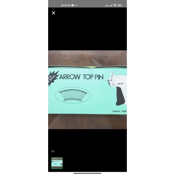 Top Pin/ Tag Pin/ Hang Tag - Arrow 35 mm putih