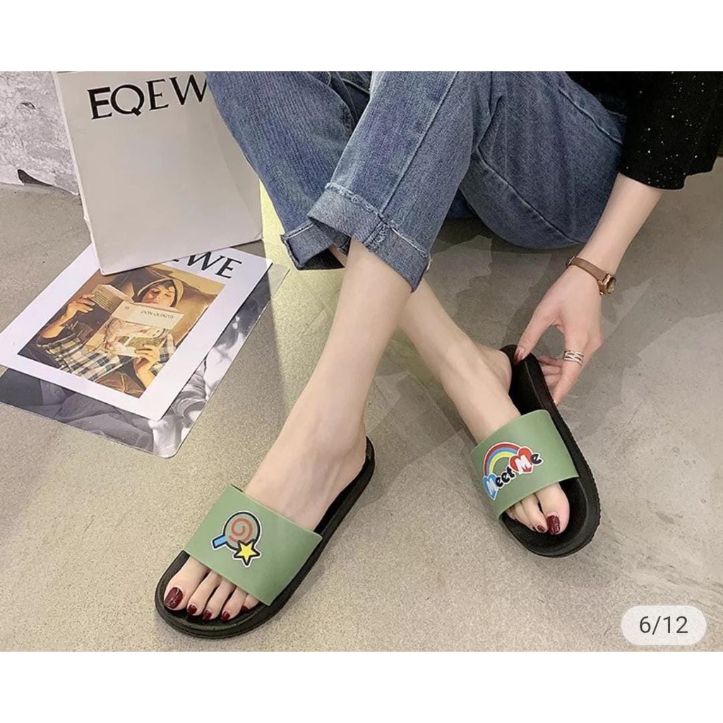 SANDAL SLIP WANITA TERBARU MEET MEE