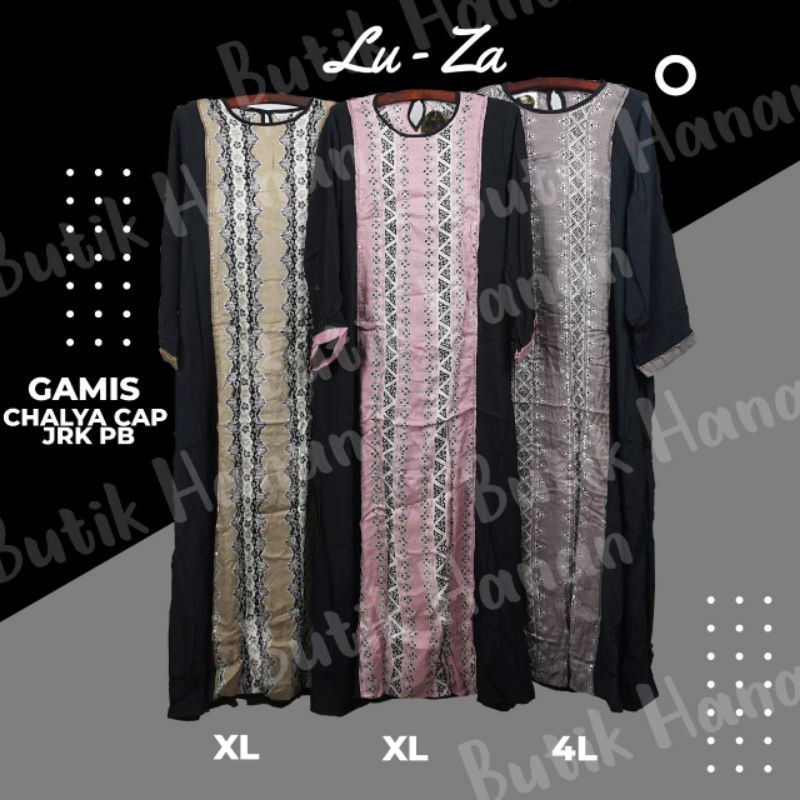 gamis luza size kecil dan besar
