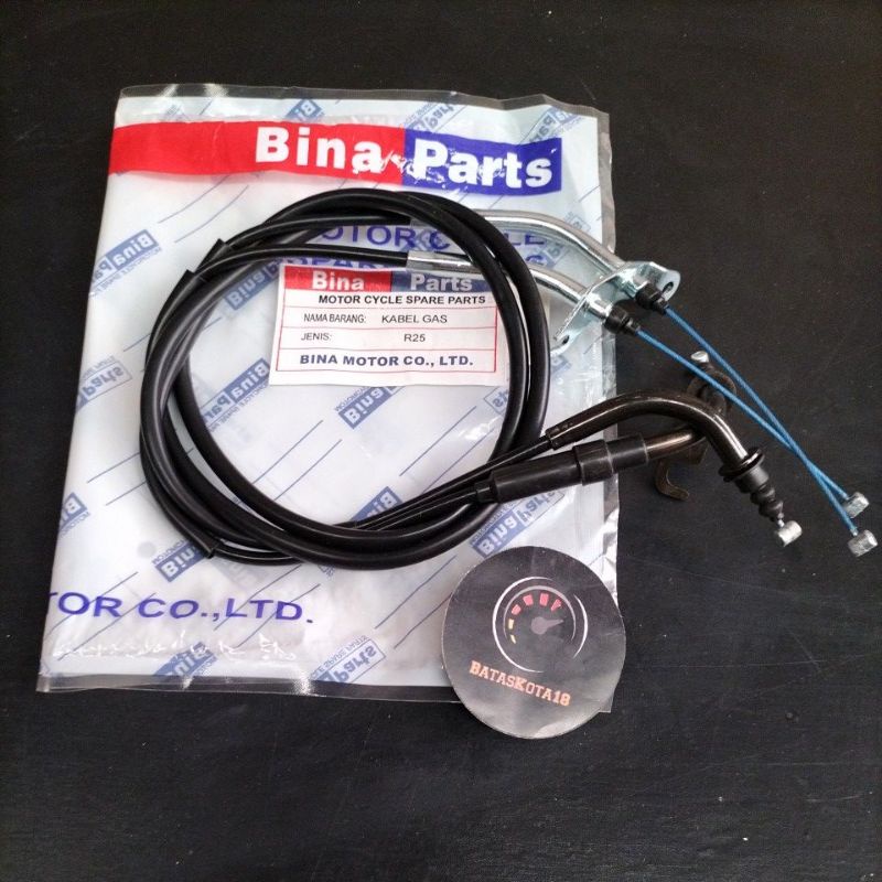 Kabel gas atas plus bawah set R25 R 25 MT25 Binapart