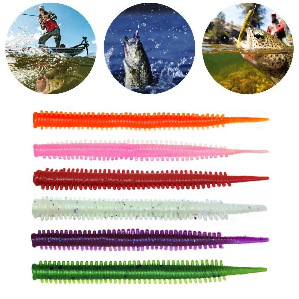 Top 10pcs Simulasi Umpan Pancing 80mm/0.76g TPE Bionic Soft Bait