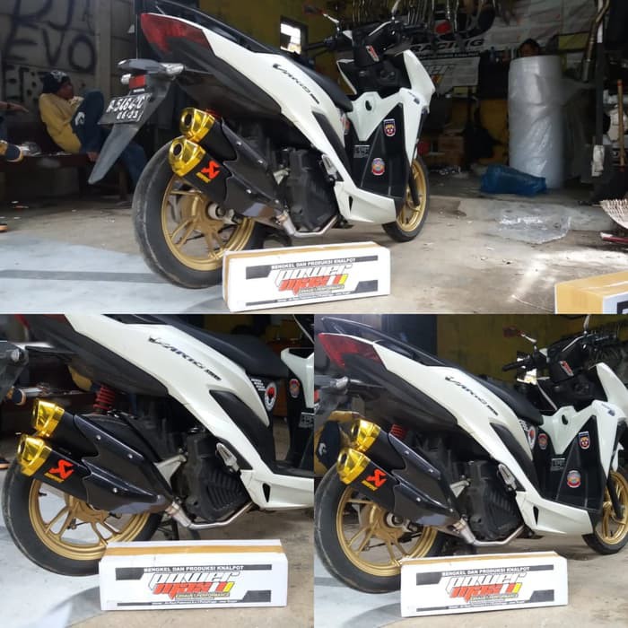 Knalpot Akrapovic Double Muffler Carbon Vixion Tiger Xabre Byson Fu Sonic Cb R15 Cbr150 Dll Di Lapak Super Knalpot Bukalapak