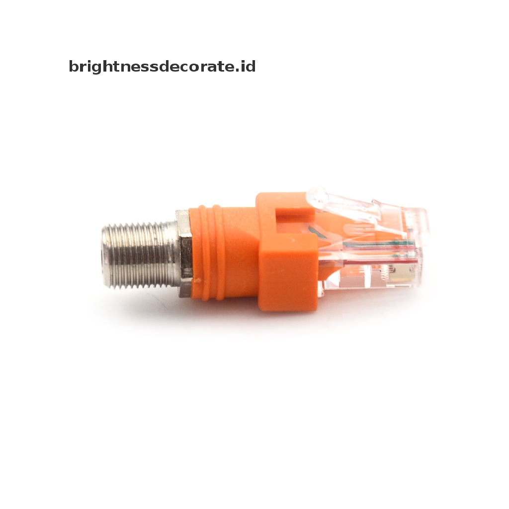 Adapter Konektor Coupler Barel Coaxial Rj45 Ke Rf Female Ke Rj45 Male