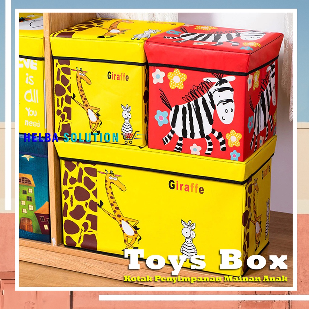 TOYS BOX Tempat Penyimpanan Mainan Anak Karakter STORAGE BOX Kotak Penyimpanan Mainan Dan Barang Toy Storage Box Organizer