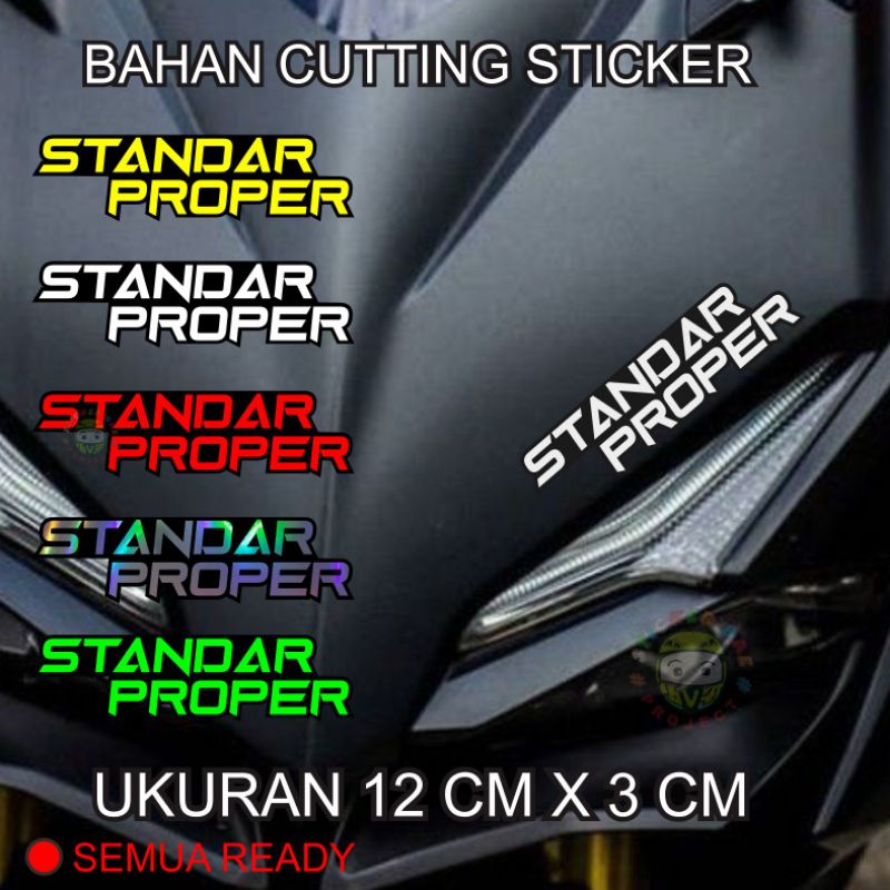 sticker standar proper cutting sticker bukan printing