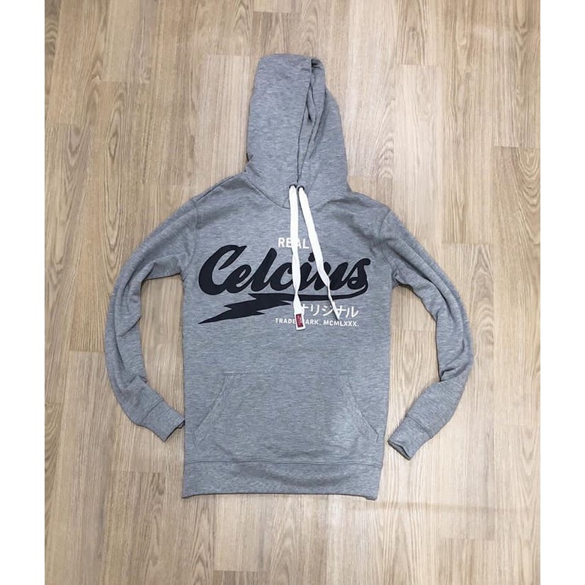 Hoodie Pullover CELCIUS Slim Stretch Pullover Hoodie Grey Original