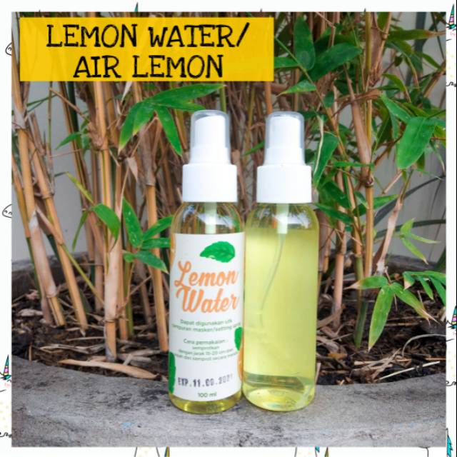 Lemon Water Air Lemon Pelemban Wajah Setting Spray