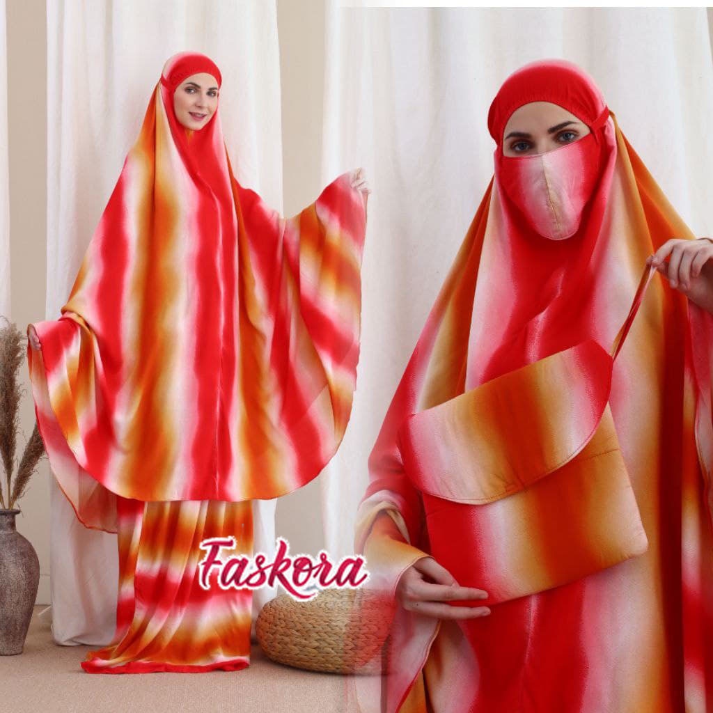 Mukena Super Jumbo XXXL Dewasa Pelangi / Mukena Big Size Jumbo Bahan Adem / Mukena Extra Super Jumbo