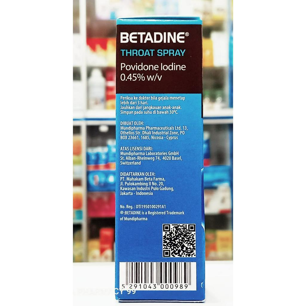 Betadine Throat Spray 50ML - Semprot Rongga Mulut dan Tenggorokan