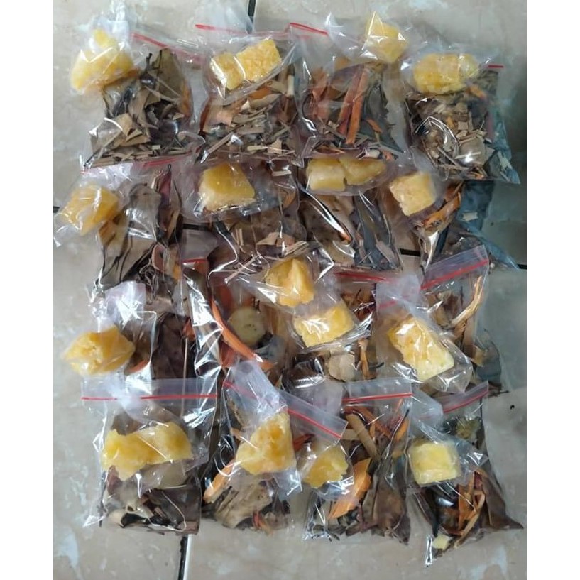 Wedang Uwuh Komplit Jahe + Gula Batu  (Sachet) Minuman Antioksidan Rempah Herbal JSR Herbal