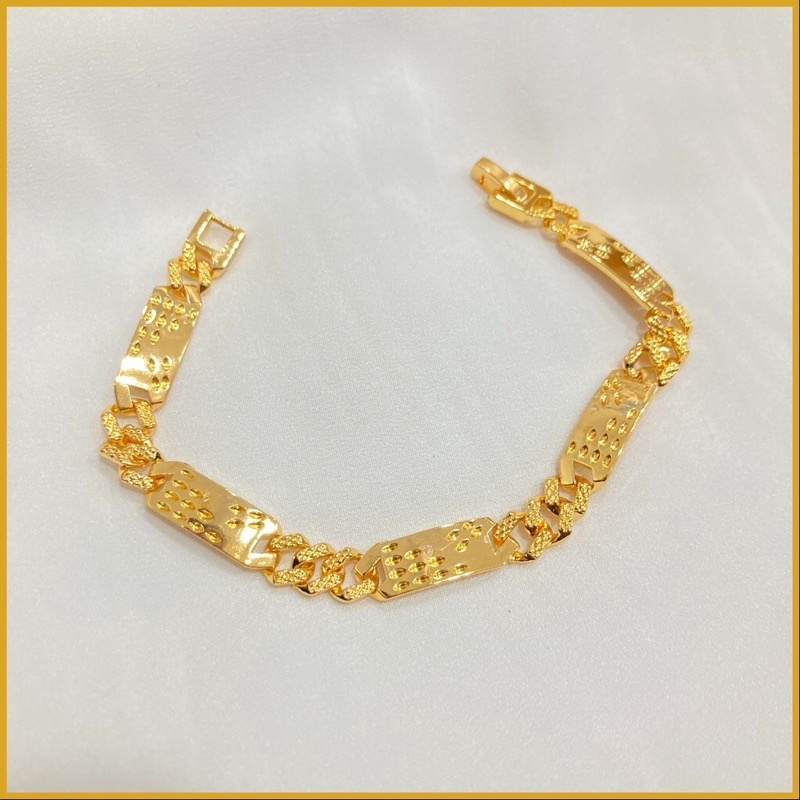 Gelang rante plat motif wanita xuping