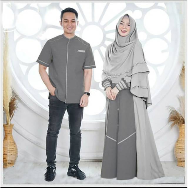COUPLE NIZAR - COUPLE SYAR'I - PAKAIAN MUSLIM - BAJU PASANGAN - PAKAIAN WANITA - KOKO PRIA