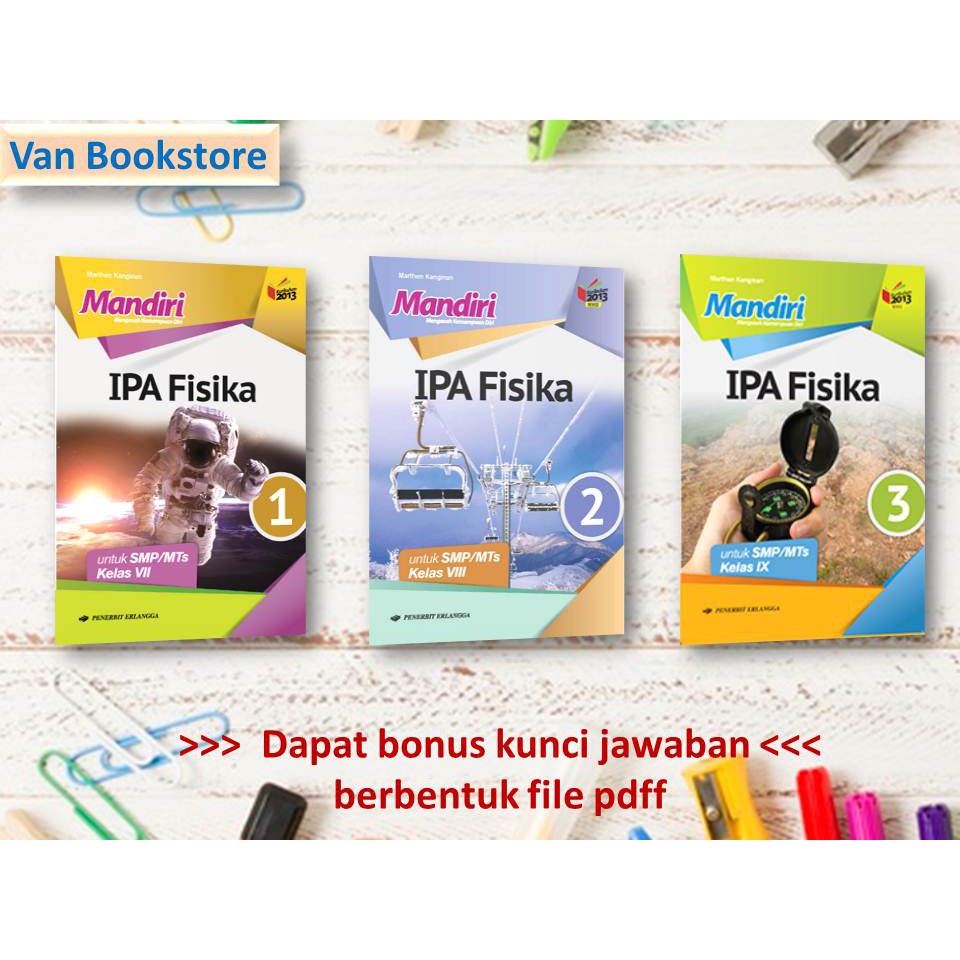 Buku Mandiri Ipa Fisika Smp Kls 7 8 9 K13n Bonus Kunci Jawaban Shopee Indonesia