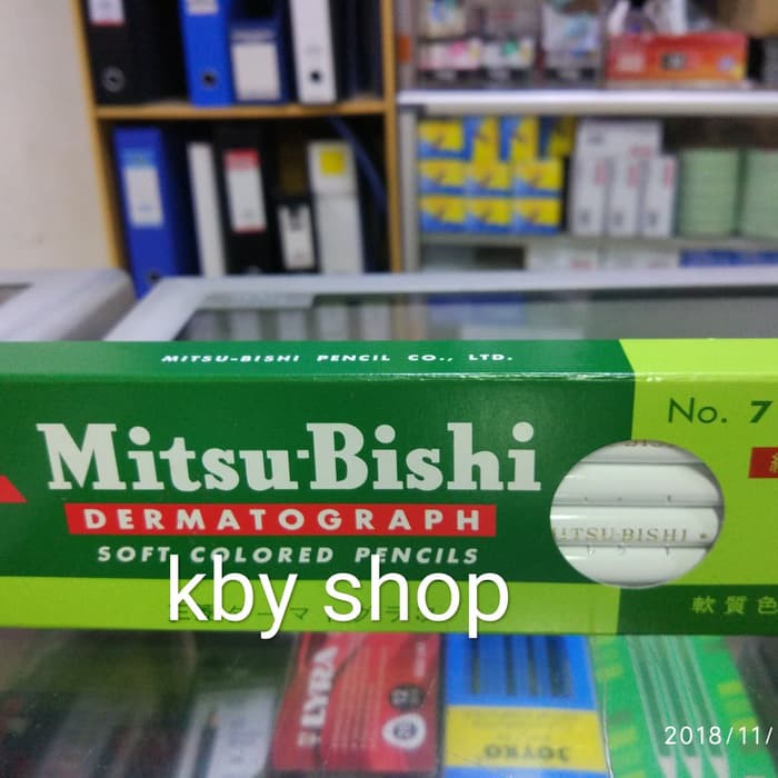 

PENSIL UNTUK KACA PUTIH MITSUBISHI DERMATOGRAPH SOFT COLORED PENCILS