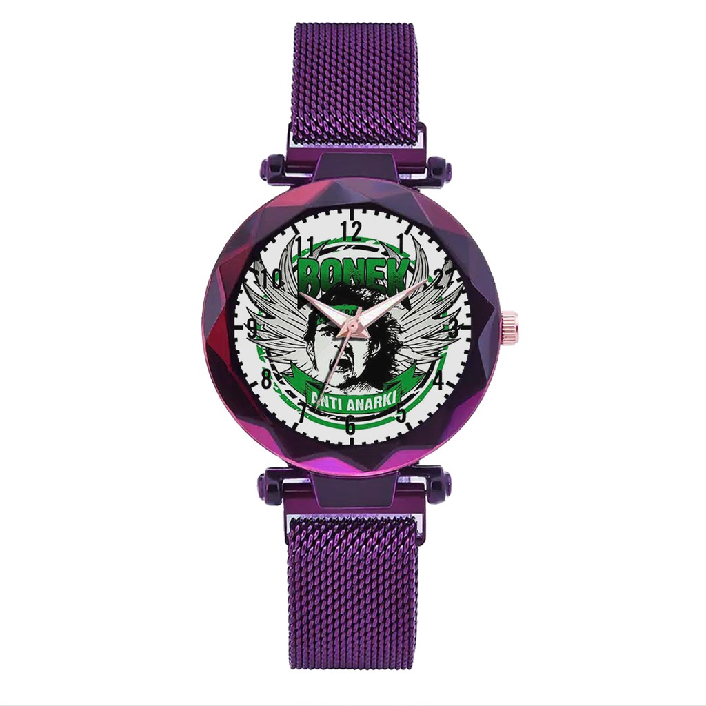 Jam Tangan Wanita Custom - Bonita PERSEBAYA MOTIF 8 Free Box &amp; Batre Cadangan