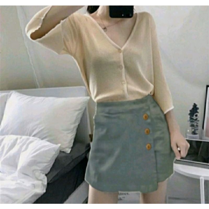new product korean miniskirt rok celana pendek wanita hotpants celana rok wanita jumbo