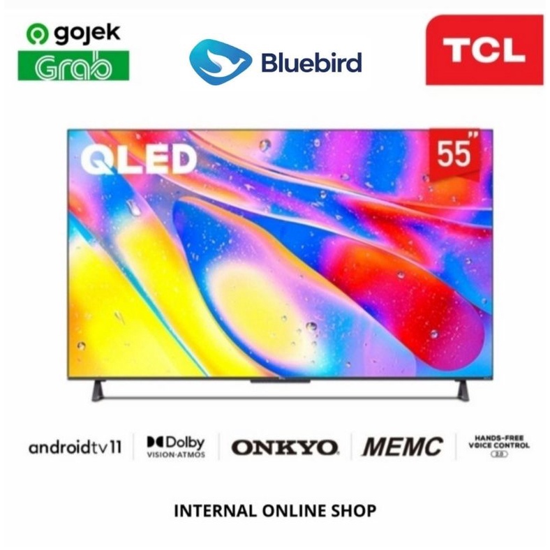 TCL 55Q725 Smart TV 55 Inch 4K UHD QLED Android TV Garansi Resmi