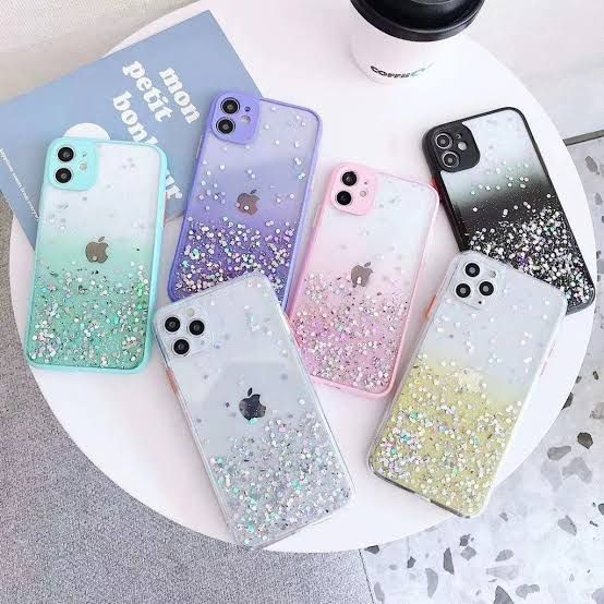 Vivo y20 y12s y91c v21 y91 y95 Case Dove Gingle Glitter Bling Star Light Candy Glitter
