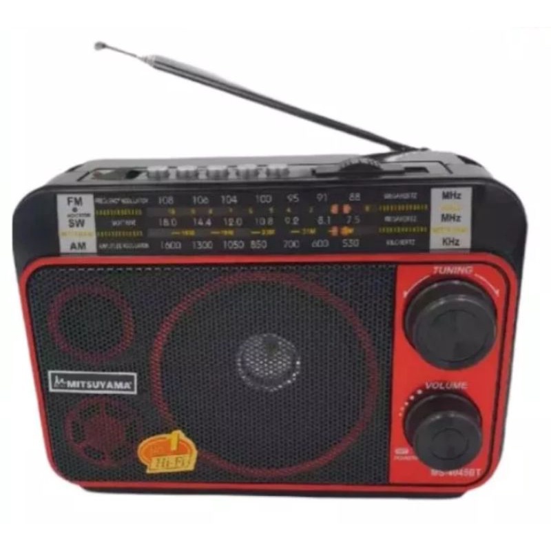 Radio Mitsuyama MS-4045 Classic digital FM Radio digital Super Basss