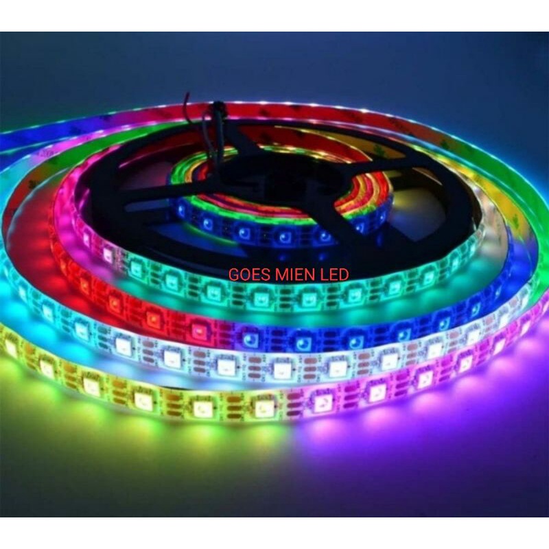 LED strip flexible 5050 rgb gerak WS 2812 ip 20 5 volt