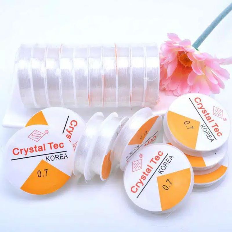 tali senar / benang elastis crystal tec