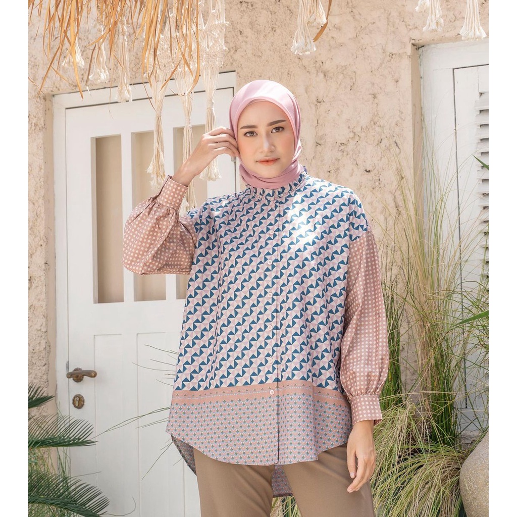 SURI BLOUSE XL SPRING HEAVEN LIGHTS HL READYSTOCK FREEBOOK