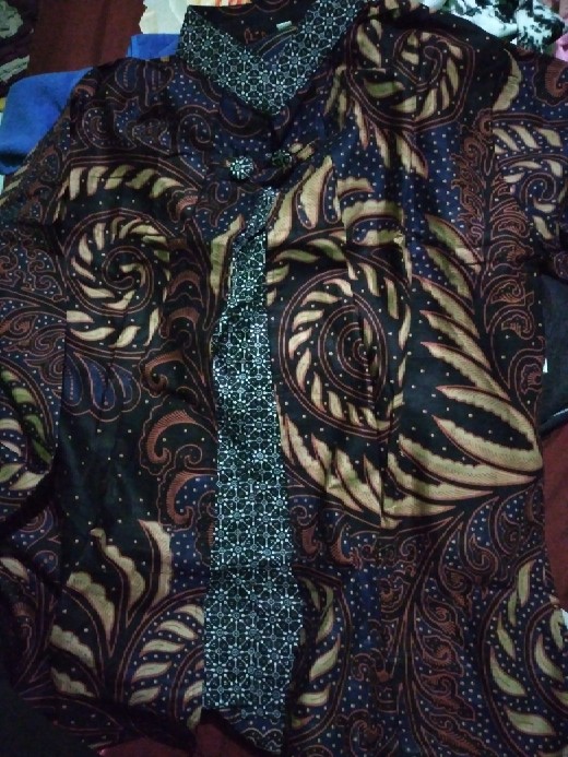 Batik Tunik Shibori Jumputan Terbaru Size S-3l / Hrb026 Yelbor Navbor / Biru Putih / Original..