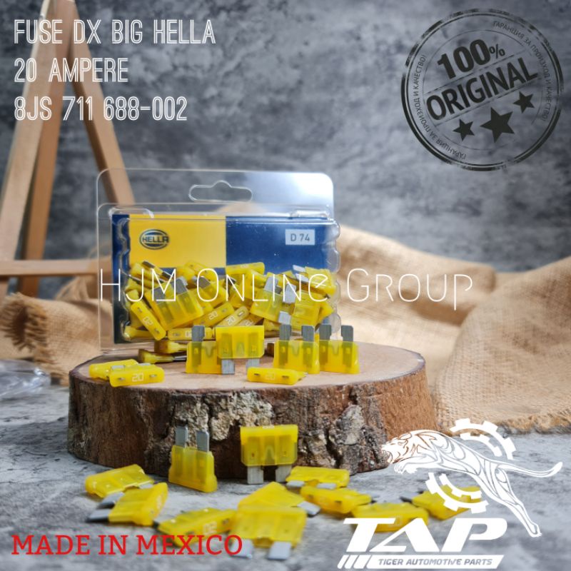 FUSE DX BIG 20 AMPERE HELLA ORIGINAL - SEKRING TUSUK TANCAP BESAR 20A