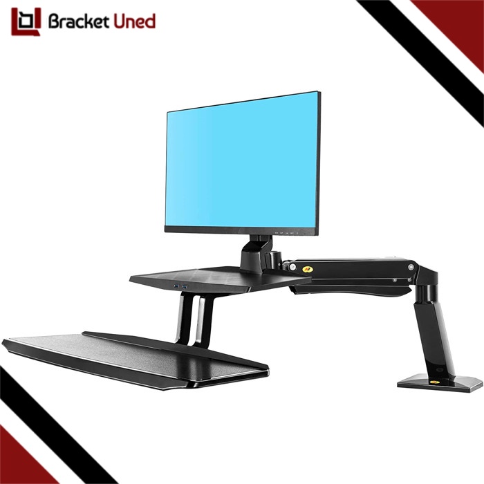 Bracket Monitor 24 - 35 inch Sit-Stand Dual Monitor Desk Mount 2 NB North Bayou Model FC55