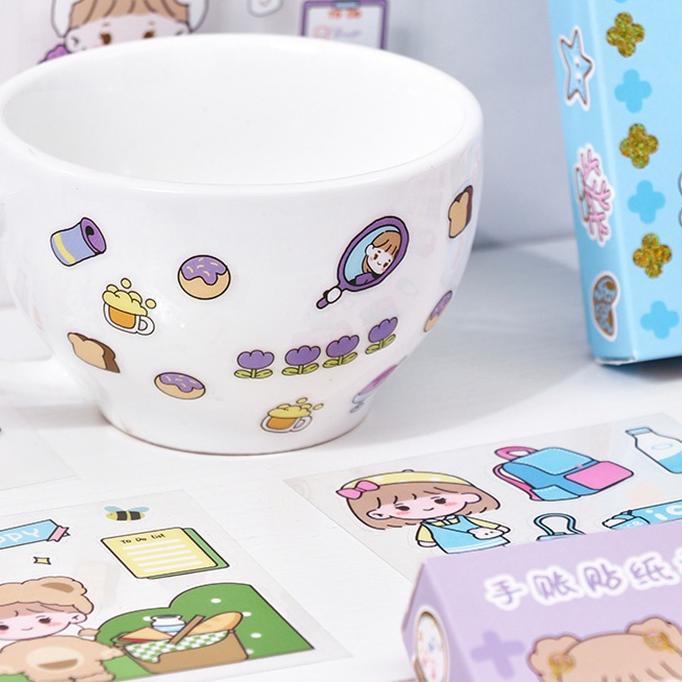 

NEW !! 9.9 100 Lembar Stiker Motif Kartun Korea Lucu Anti Air Dekorasi Handbook Scrapbook DIY [KODE 82]