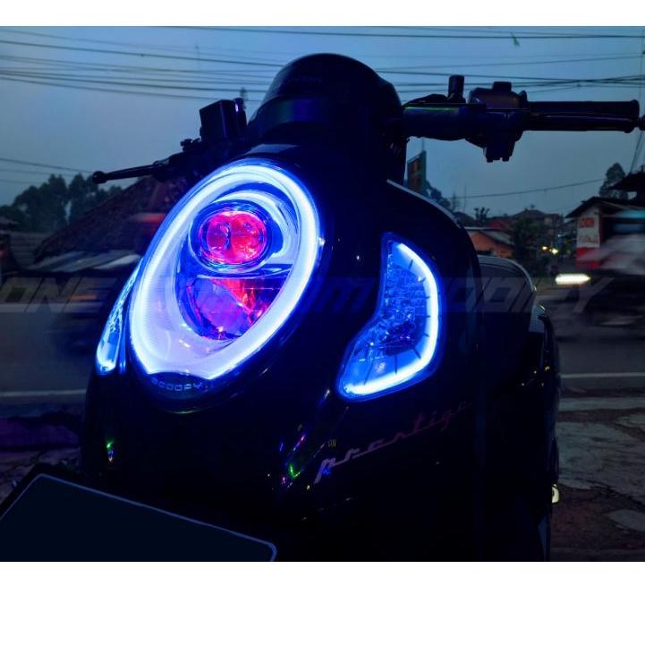 Tren Kekinian.. LAMPU ALIS DRL LED BONUS ALIS SEIN ALL NEW SCOOPY 2020 2021 2022 LAMPU SENJA LAMPU L