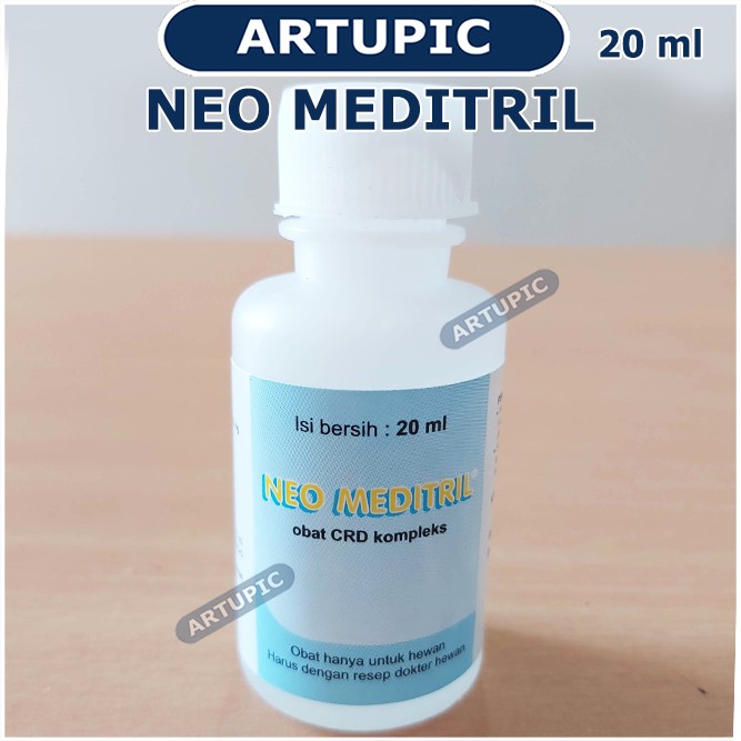 Neo Meditril 20 ml Basmi Bakteri Flu Snot CRD Korisa Ayam Burung Neomeditril Medion Antibiotik Sapi