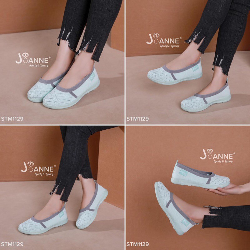 RESTOCK! [ORIGINAL] JOANNE FlyKnit Flat Shoes Sepatu Wanita #STM1129