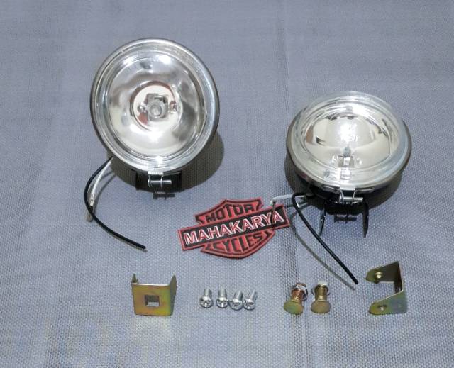 LAMPU KABUT BULAT TEMBAK FOG LAMP MOTOR MOBIL 3 INC 2 PCS