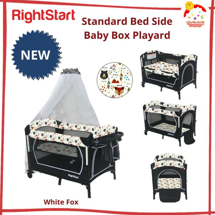 Right Starts Standard Bed Side Baby Box Playard