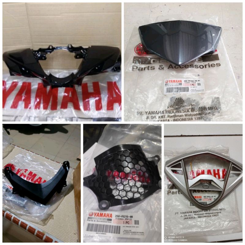 BATOK STANG SET 5pcs YAMAHA XEON GT 125 HITAM ORI YGP