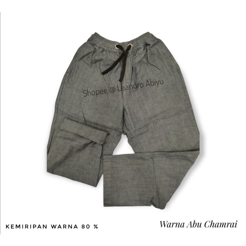 Sirwal Muslim Pria Bahan Chambray Original Doanda