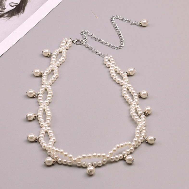 Ikat Pinggang Rantai Wanita MUTIARA RUMBAI  Korean Fashion Style  Women Pearl Belt Gasper Cewe Sabuk Elastis