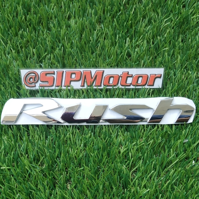 Emblem Logo Mobil Tulisan Toyota Rush 2019 Belakang Chrome