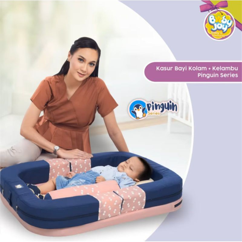 KASUR KOLAM BAYI BABY JOY PINGUIN SERIES BJK 4017 KASUR TERBARU BABY JOY