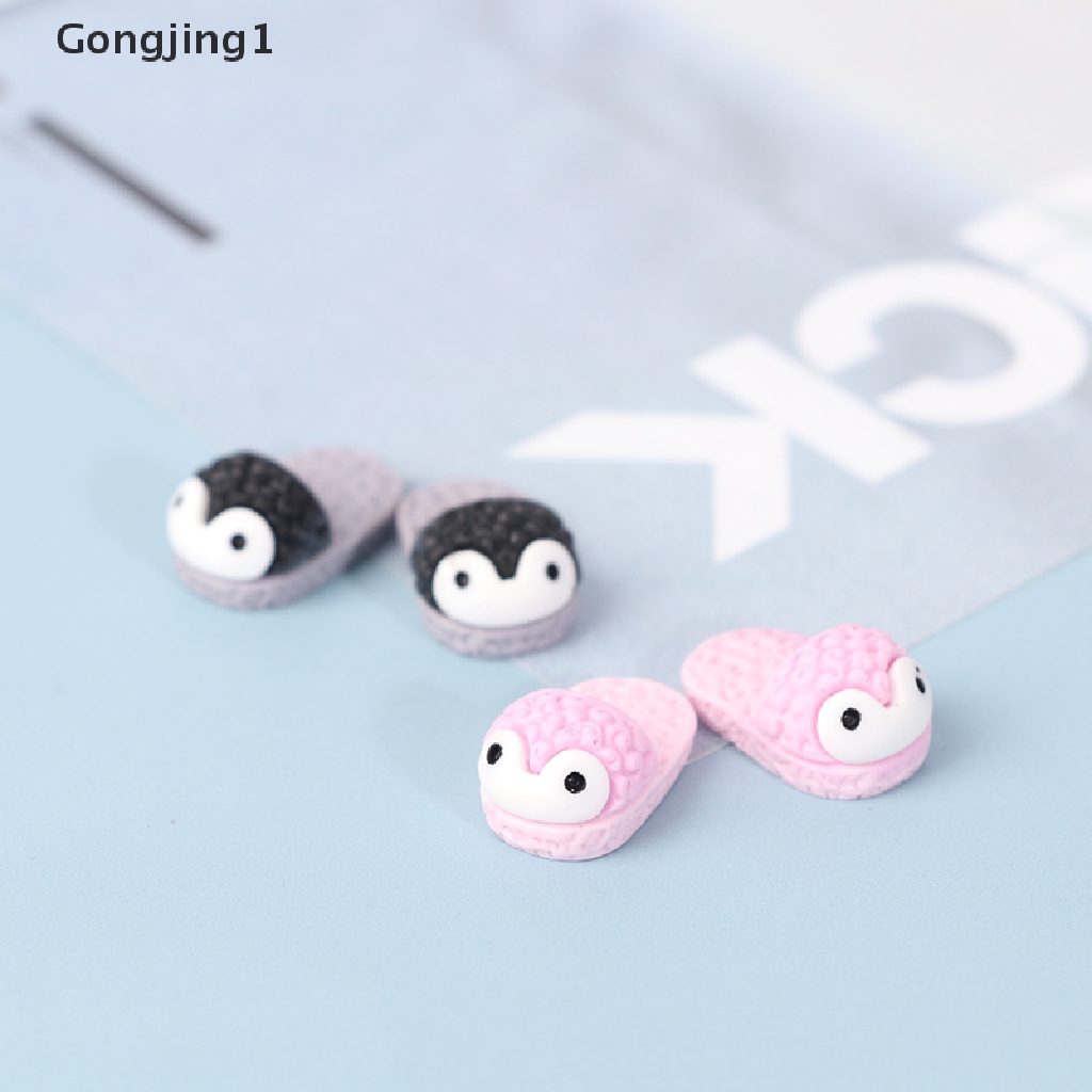 Gongjing1 5 Pasang Mainan Miniatur Sandal Selop Skala 1: 12 Untuk Rumah Boneka