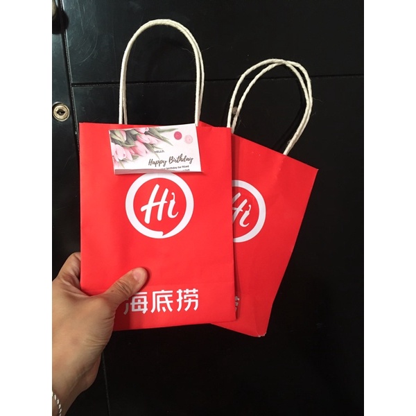 

paper bag mini haidilao