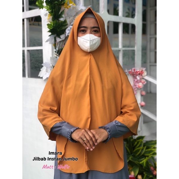 Jilbab wolfis jumbo syari pet antem khimar pet jumbo