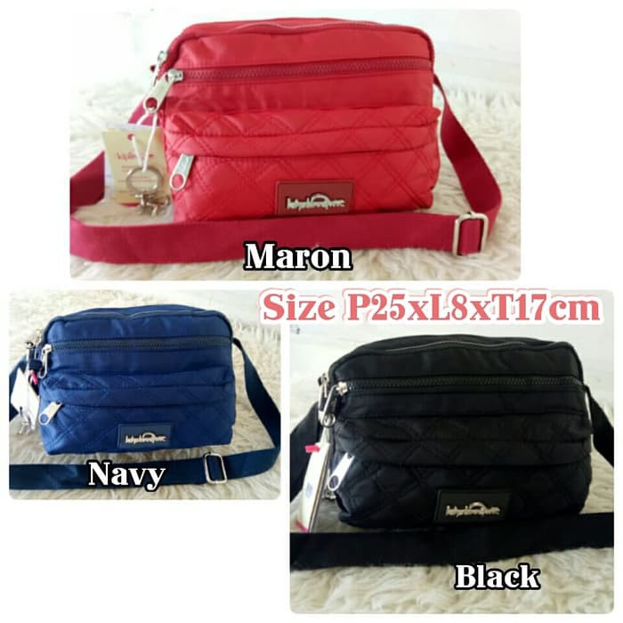 Tas Selempang Wanita Kipling Bordir 4Slet KP202