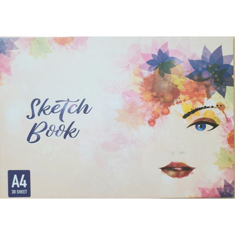 Buku sketsa gambar A4 sketch book 110gsm