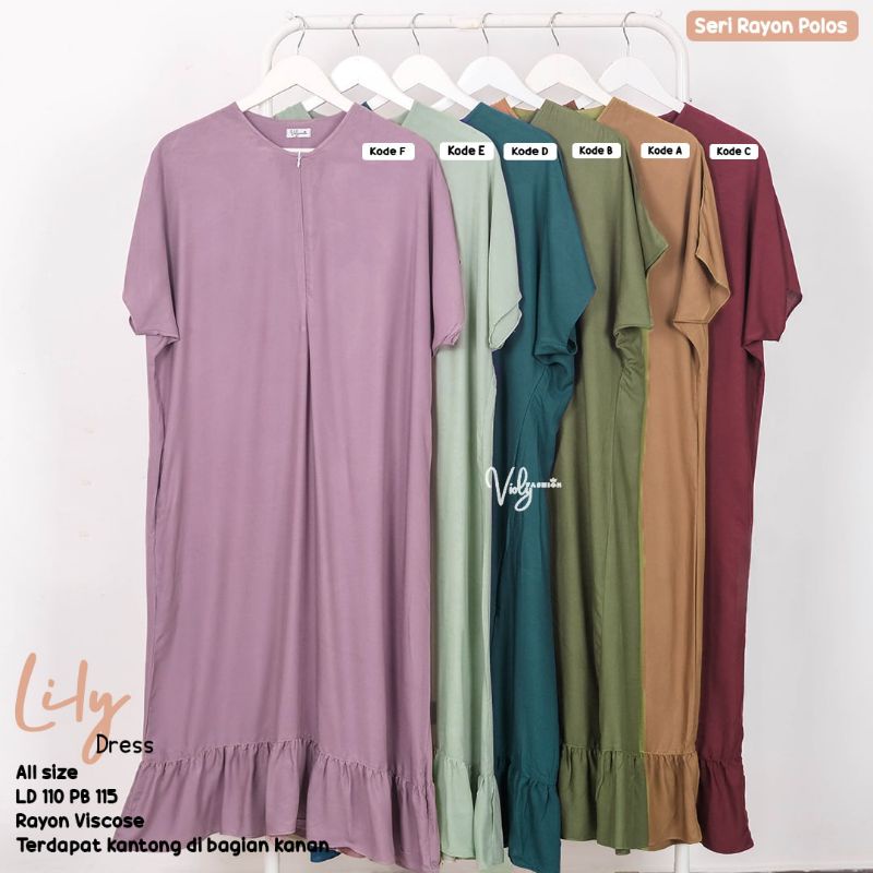 Lili Dress Violy Homedress/Jelita Homedress/Daster Rayon/Daster Adem Bumil/Daster Busui Cantik